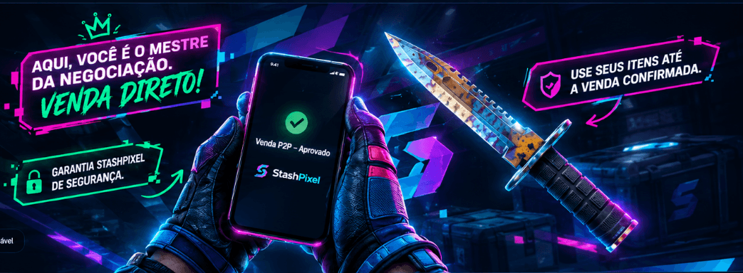 Venda P2P aprovada no celular, com a skin ainda no inventário do vendedor até a confirmação.